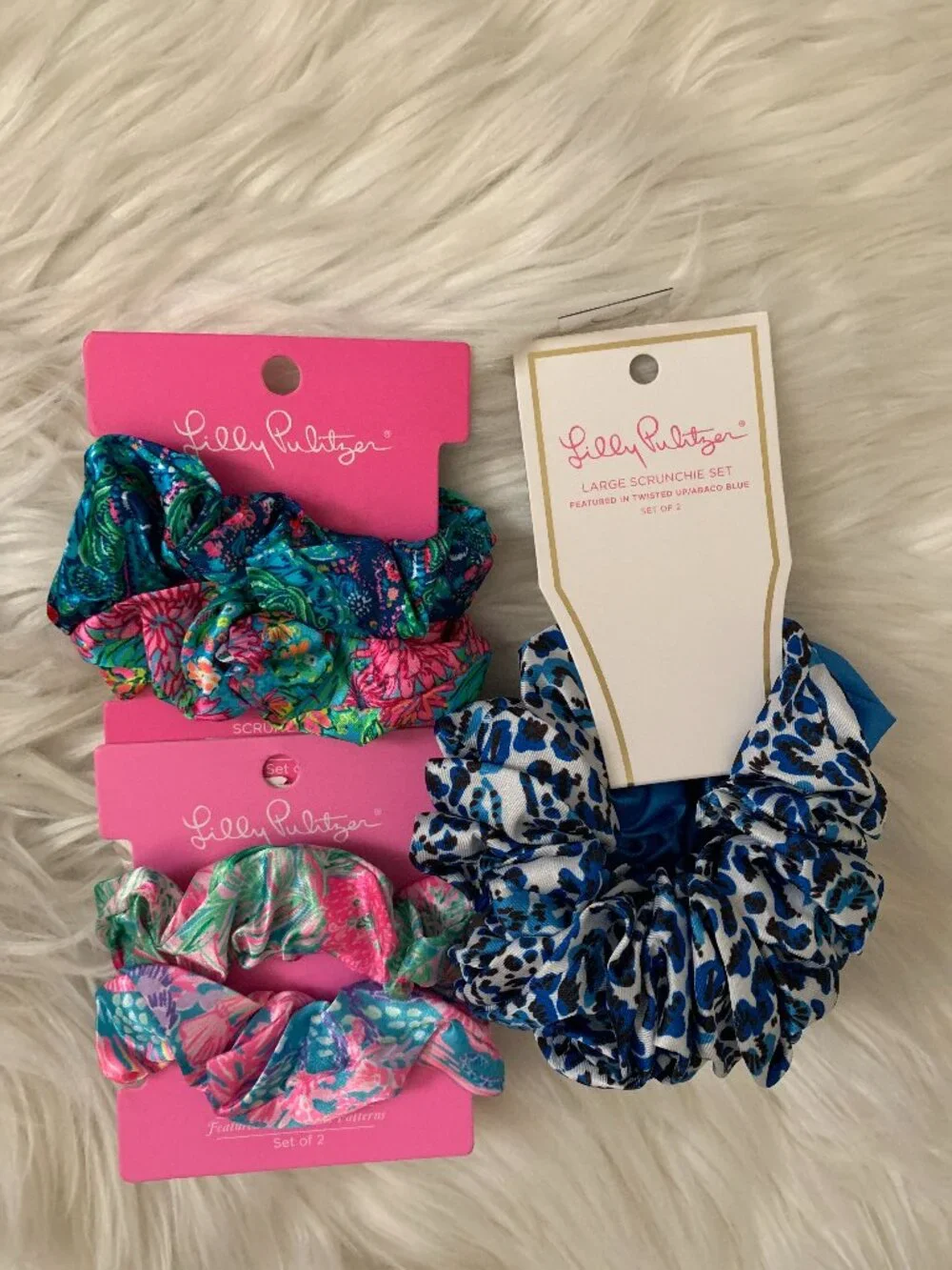 LILLY PULITZER Assorted Hair Scrunchies Set (6 PIECES)